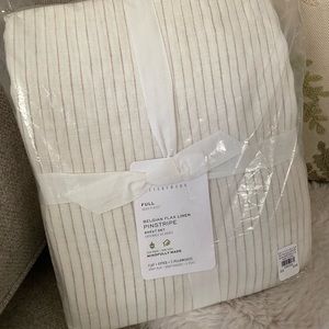 Pottery Barn Belgian Flax Linen Full Sheet Set